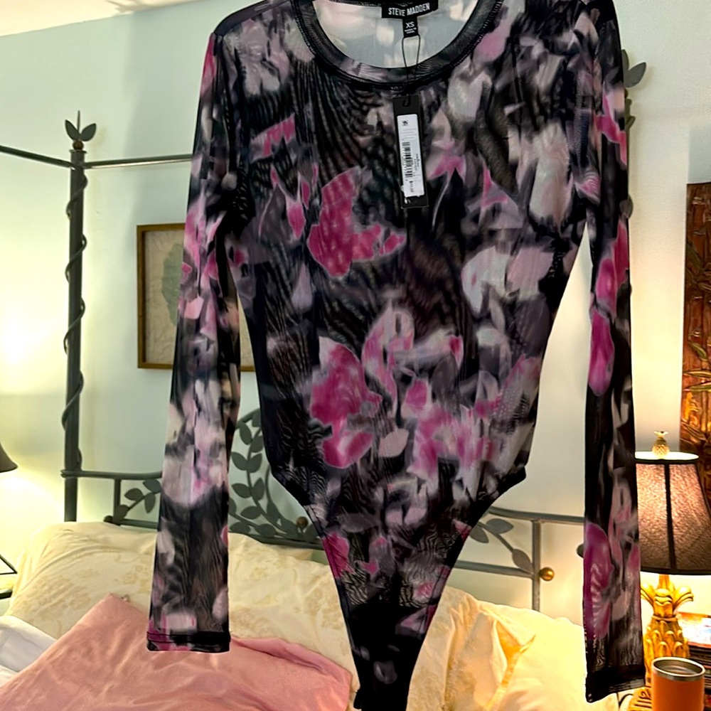 Sheer Floral Bodysuit